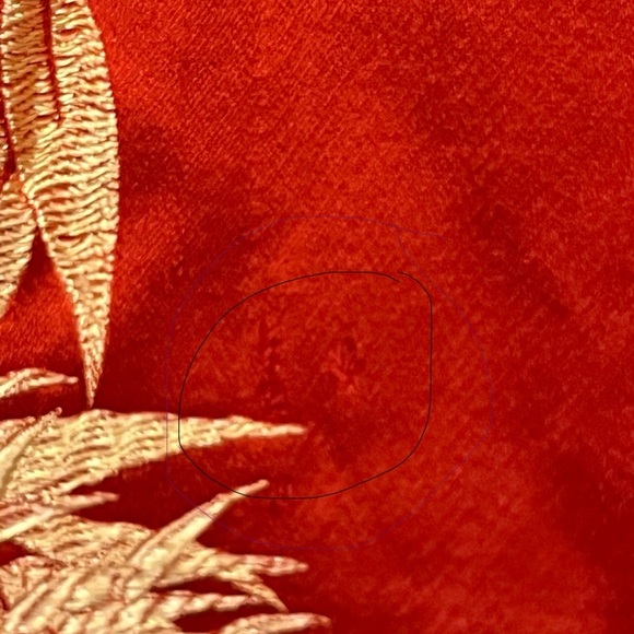 Vintage Chinese Silk Jacket Brocade Trimmed & Lined in lambs wool, size small - Picture 7 of 7